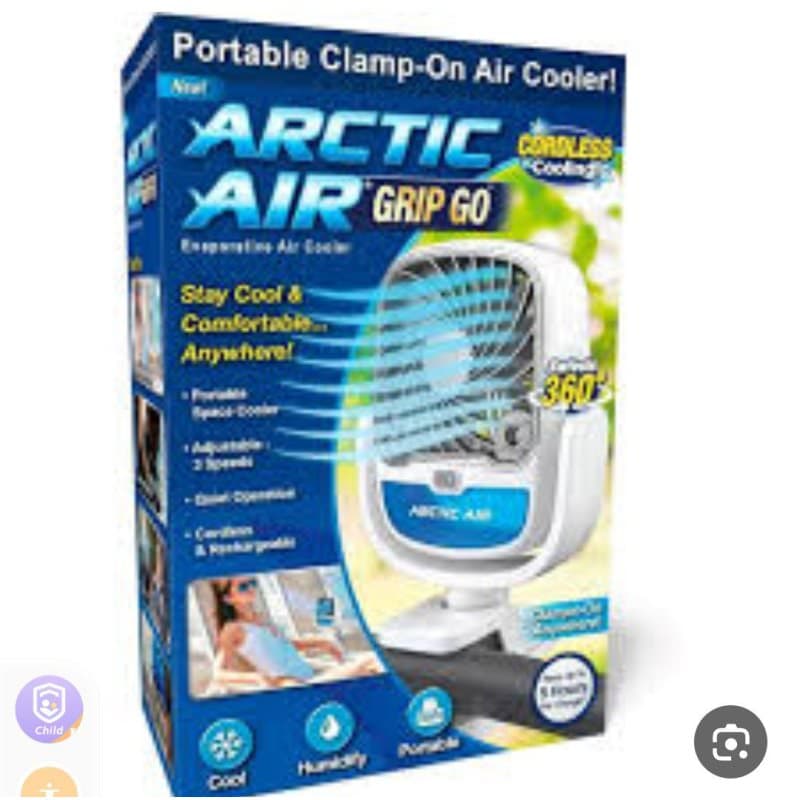 پنکه شارژی گیره ایArctic air کد B626 — تصویر ۲