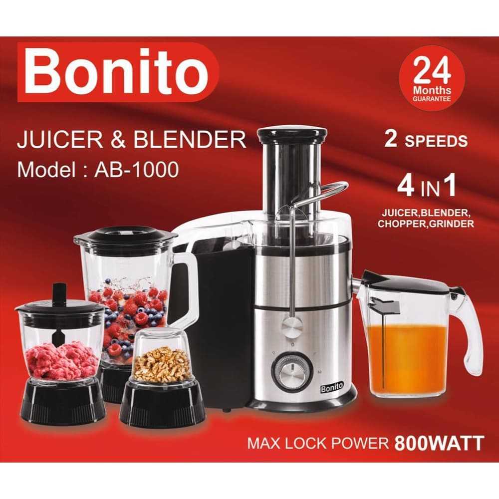 آبمیوه گیری 4 کاره بونیتو مدل AD-1000 — تصویر ۲