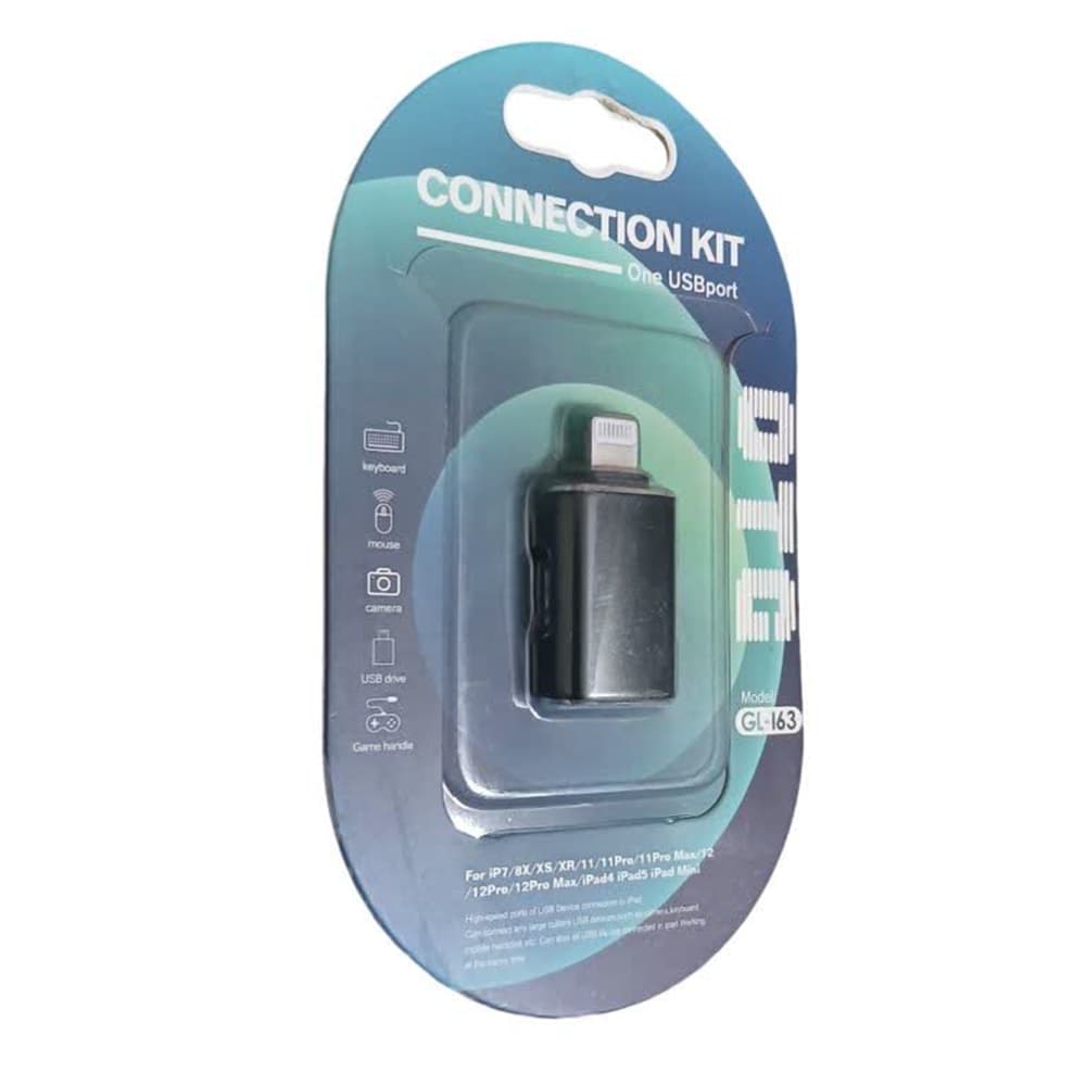 تبدیل OTG آیفون Lightning به USB | مدل GL-163 — تصویر ۷