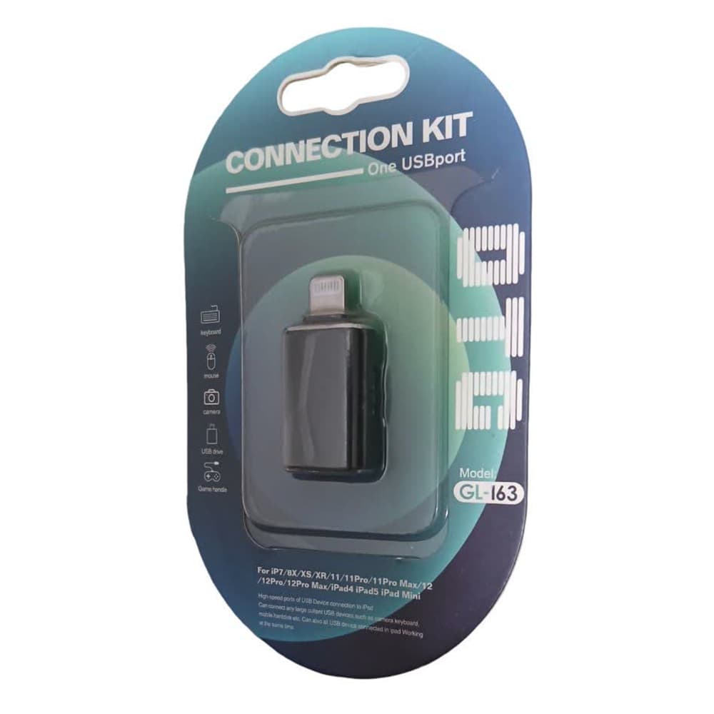 تبدیل OTG آیفون Lightning به USB | مدل GL-163 — تصویر ۶