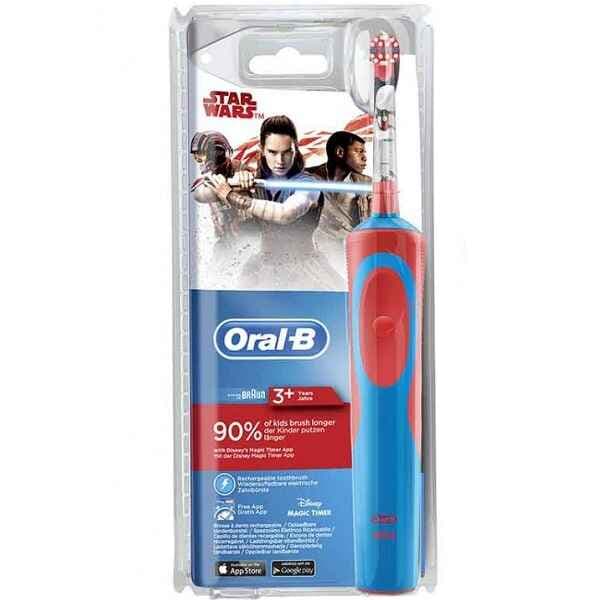 مسواک برقی کودکان اورال بی Oral-B مدل STAGE POWER اصل | طرح جنگ ستارگان STAR WAR(ضمانت اورجینال + ارسال سریع)