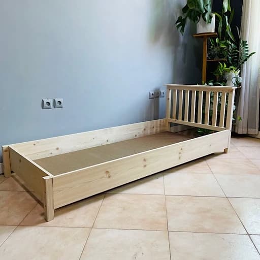 تخت خواب نوجوان مونته سوری روستیک دکور مدل کلاسیک مبلمان فرنا مدل 1144922