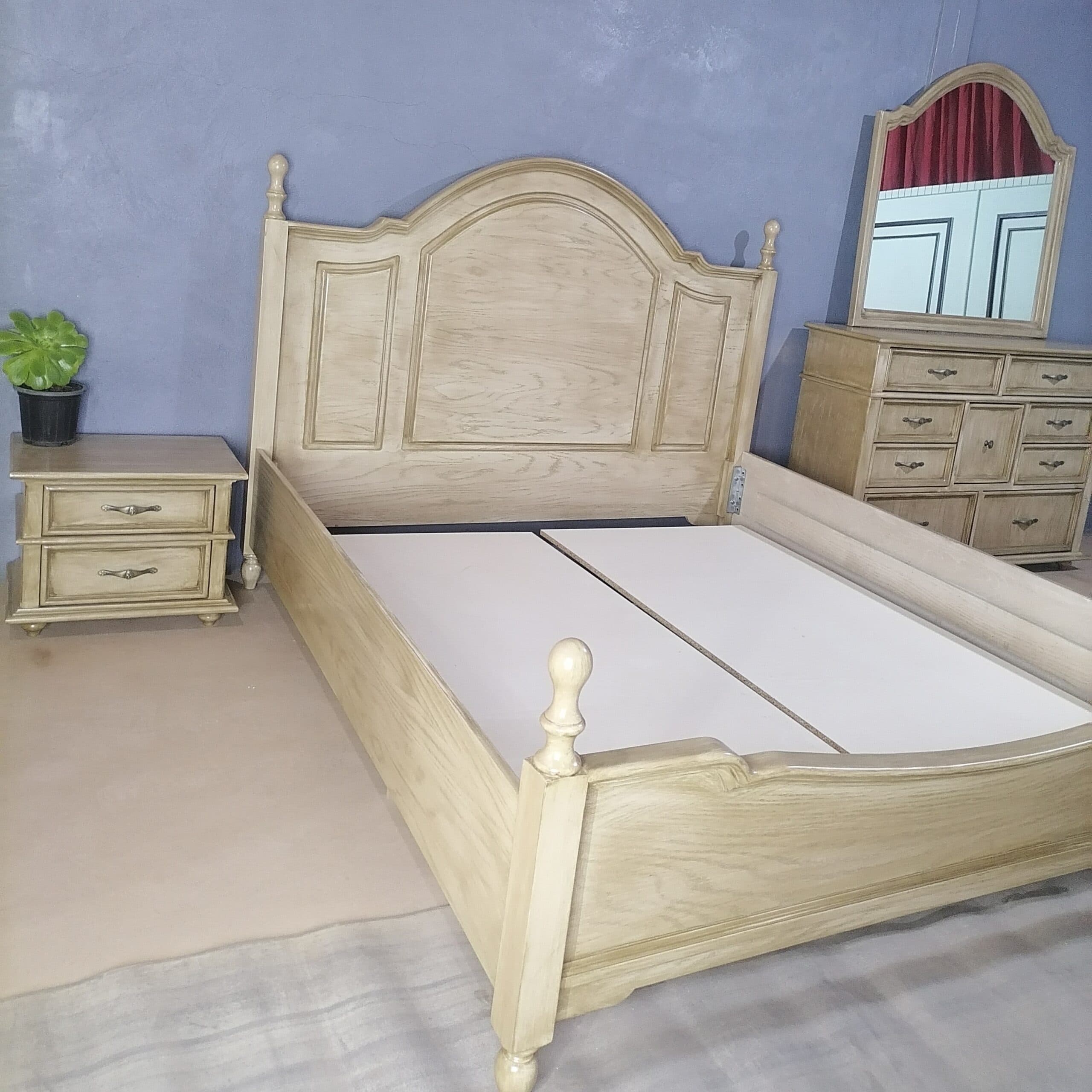 سرویس خواب دونفره جدید چوبی مبلمان فرنا مدل 1144912 — تصویر ۲