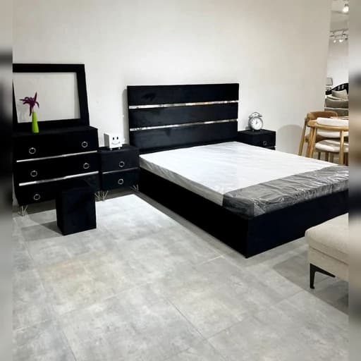 سرویس خواب دونفره مدل خطی مبلمان فرنا مدل 1144878