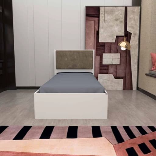 تخت خواب یکنفره مدل FH630 سایز 90×200 سانتی متر مبلمان فرنا مدل 1144850