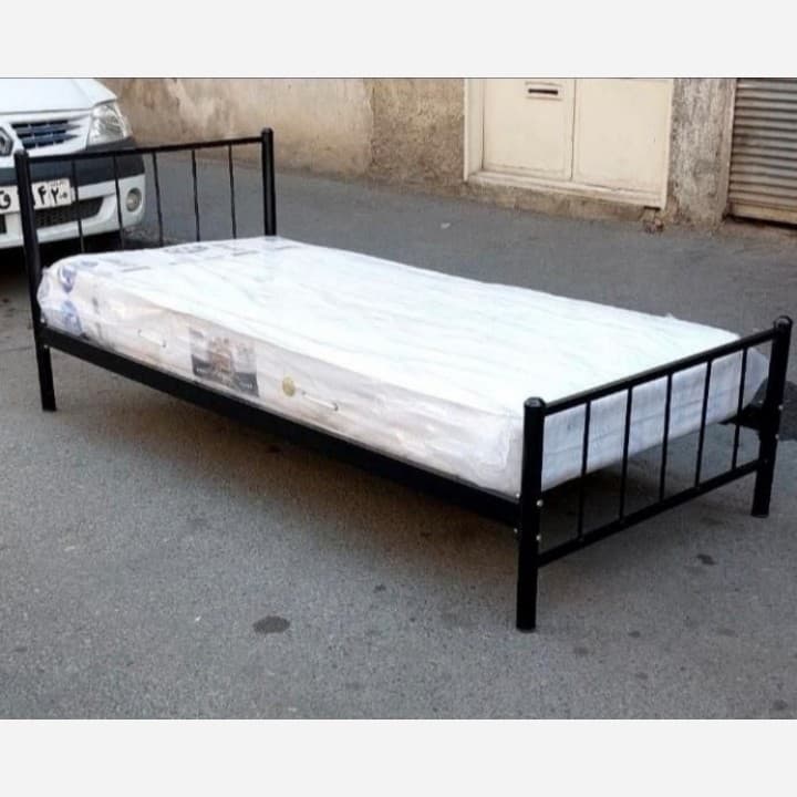 تختخواب یکنفره فلزی مدل یکتا سایز 120 مبلمان فرنا مدل 1144840 — تصویر ۳