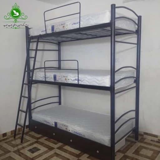 تخت خواب سه طبقه مدل شادی مبلمان فرنا مدل 1144829
