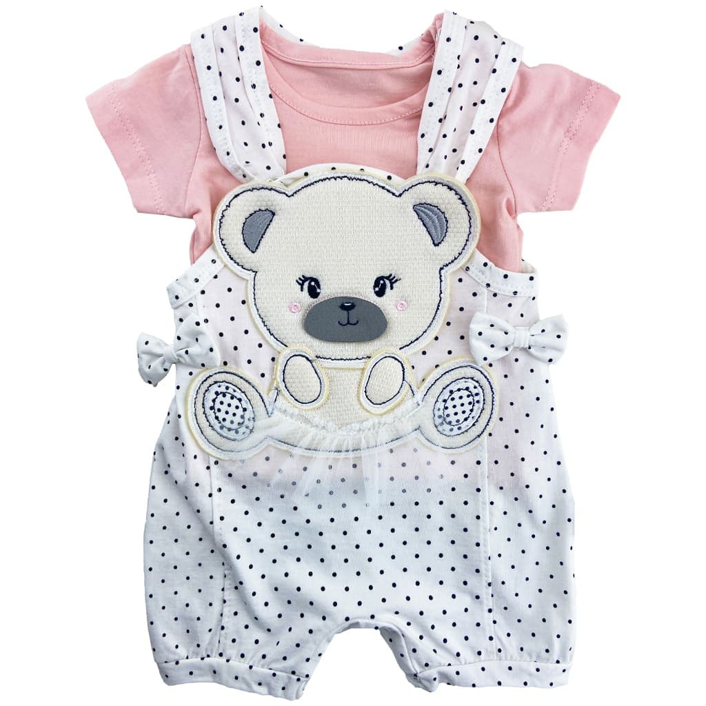 سرهمی و تیشرت خرس خالدار مهتا Mahta Baby
