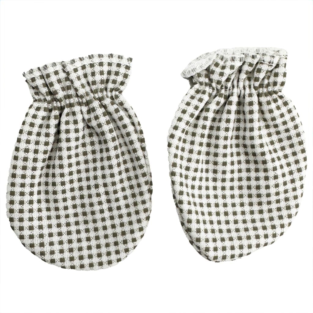ست کلاه، دستکش و پاپوش چهارخانه Baby Top — تصویر ۳