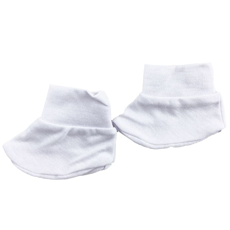 ست کلاه، دستکش و پاپوش ساده سفید Baby Top — تصویر ۲