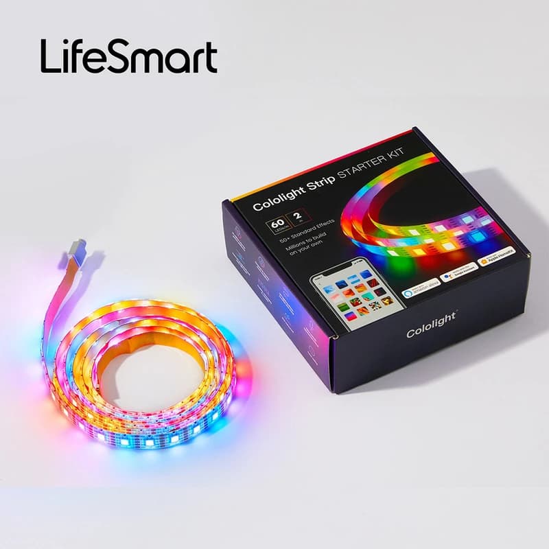 ریسه هوشمند 2 متری Cololight RGB Lighting Strip 60LEDs/M — تصویر ۴