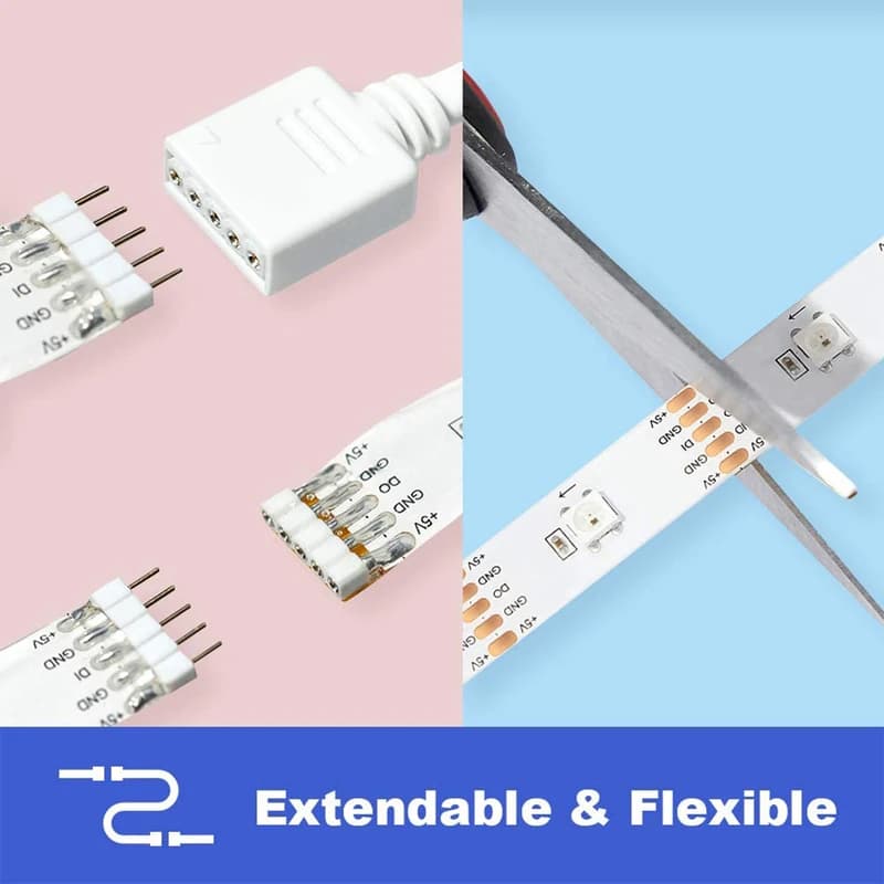 ریسه هوشمند 2 متری Cololight RGB Lighting Strip 60LEDs/M — تصویر ۳