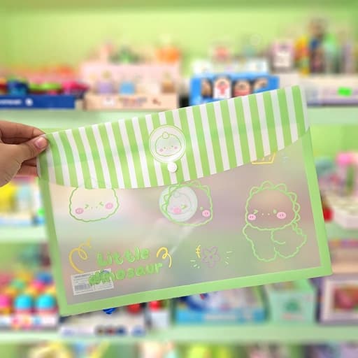 پوشه دکمه دار شفاف کیوت فانتزی