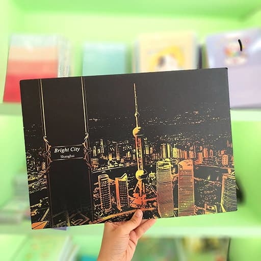نقاشی ذغالی اسکراچ برد سایز A3 — تصویر ۵