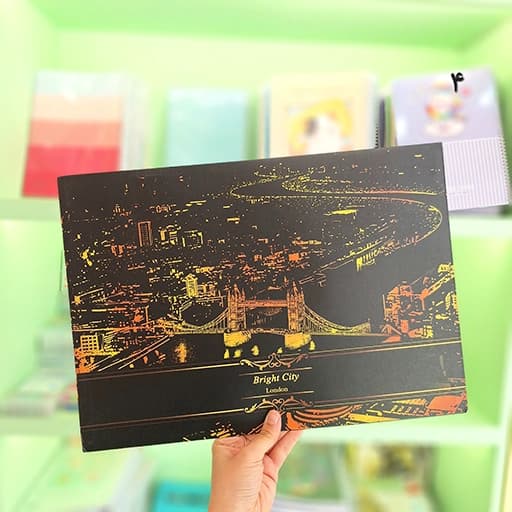 نقاشی ذغالی اسکراچ برد سایز A3 — تصویر ۶