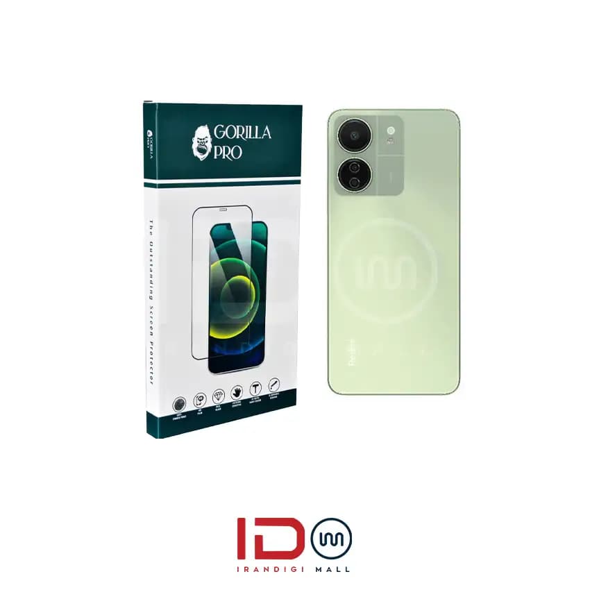 گلس و محافظ هیدروژلی (مات) بدنه گوشی شیائومی مدل Redmi 13C 5G