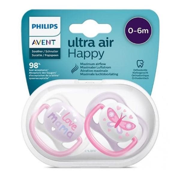 پستانک فیلیپس اونت مدل Ultra Air Happy 0802