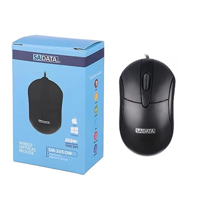ماوس باسیم SADATA مدل SM-305 OW – مشکی – RYL