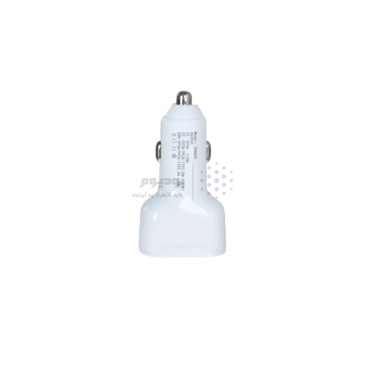 شارژر فندکی PD و فست سه پورت مدل X08 75W – سفید – RYL — تصویر ۲