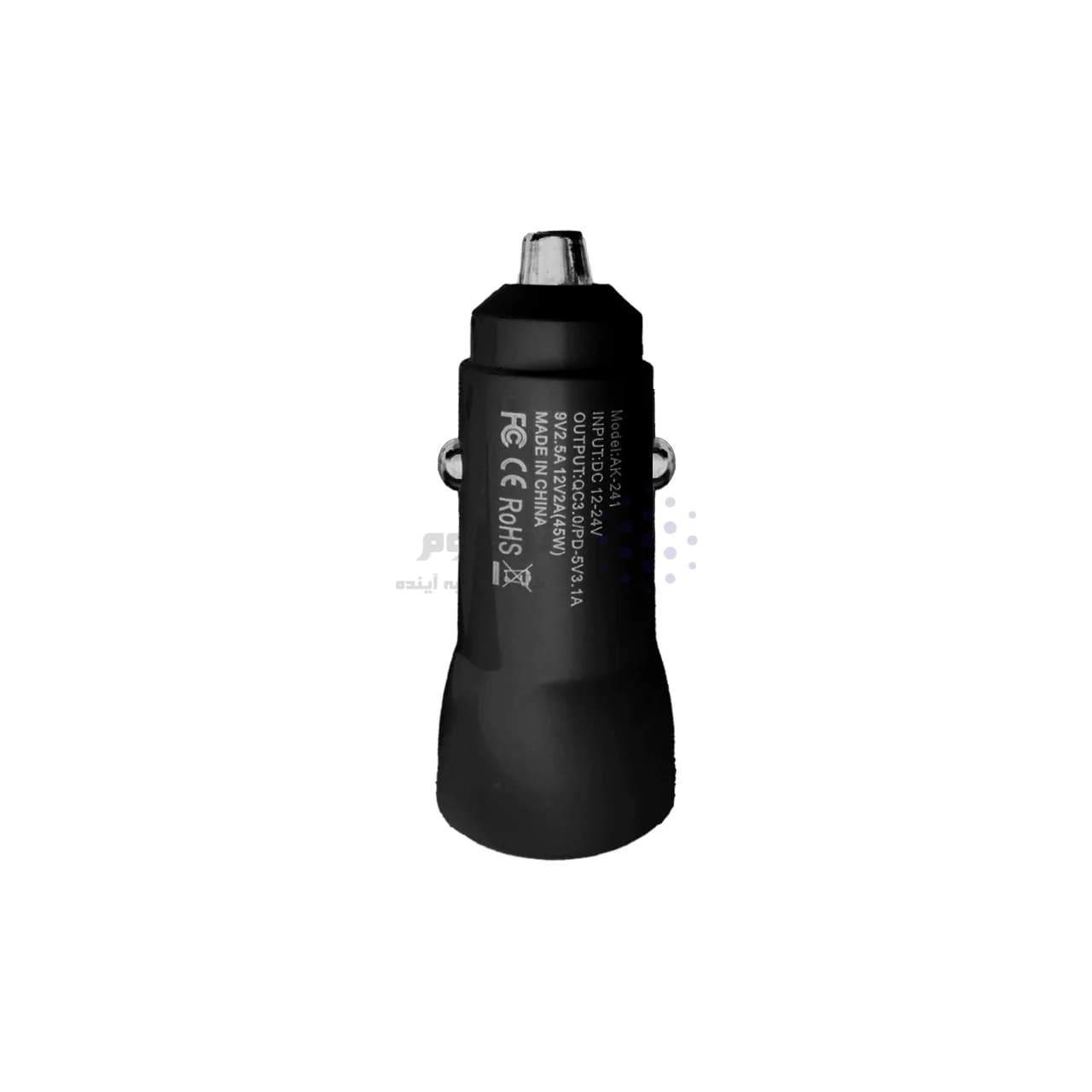 شارژر فندکی PD و فست دو پورت مدل AK-243 45W – مشکی – RYL — تصویر ۲
