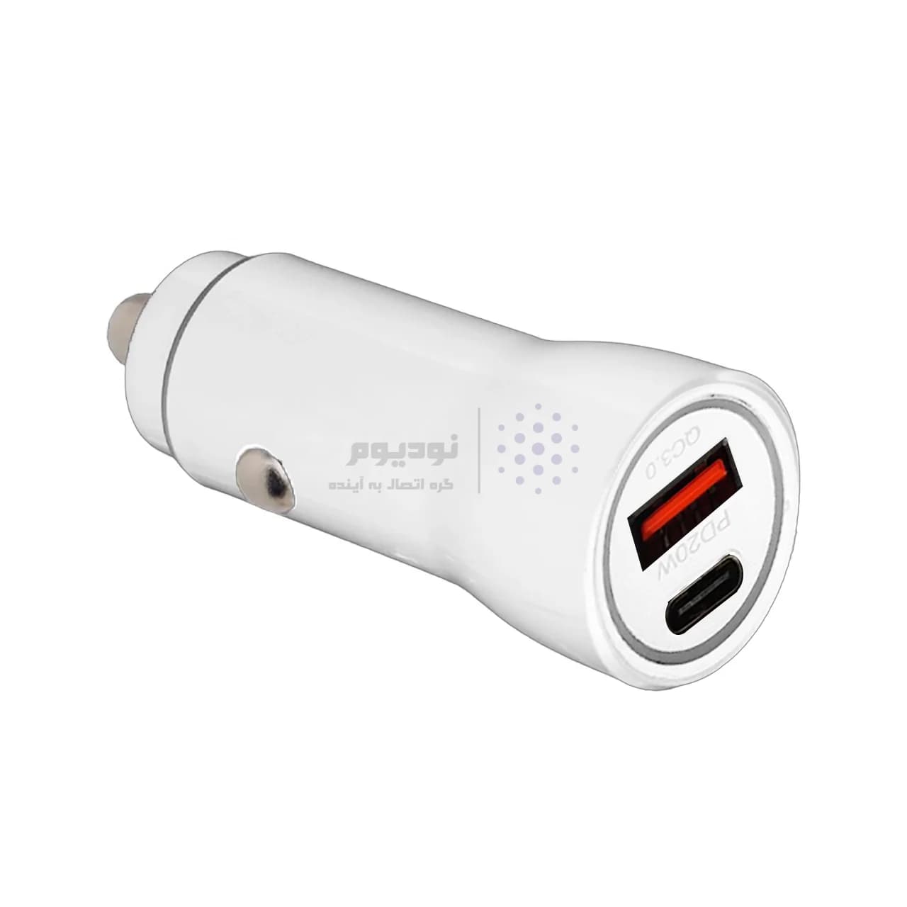 شارژر فندکی PD و فست دو پورت مدل WKN-703 20W – سفید – RYL — تصویر ۳