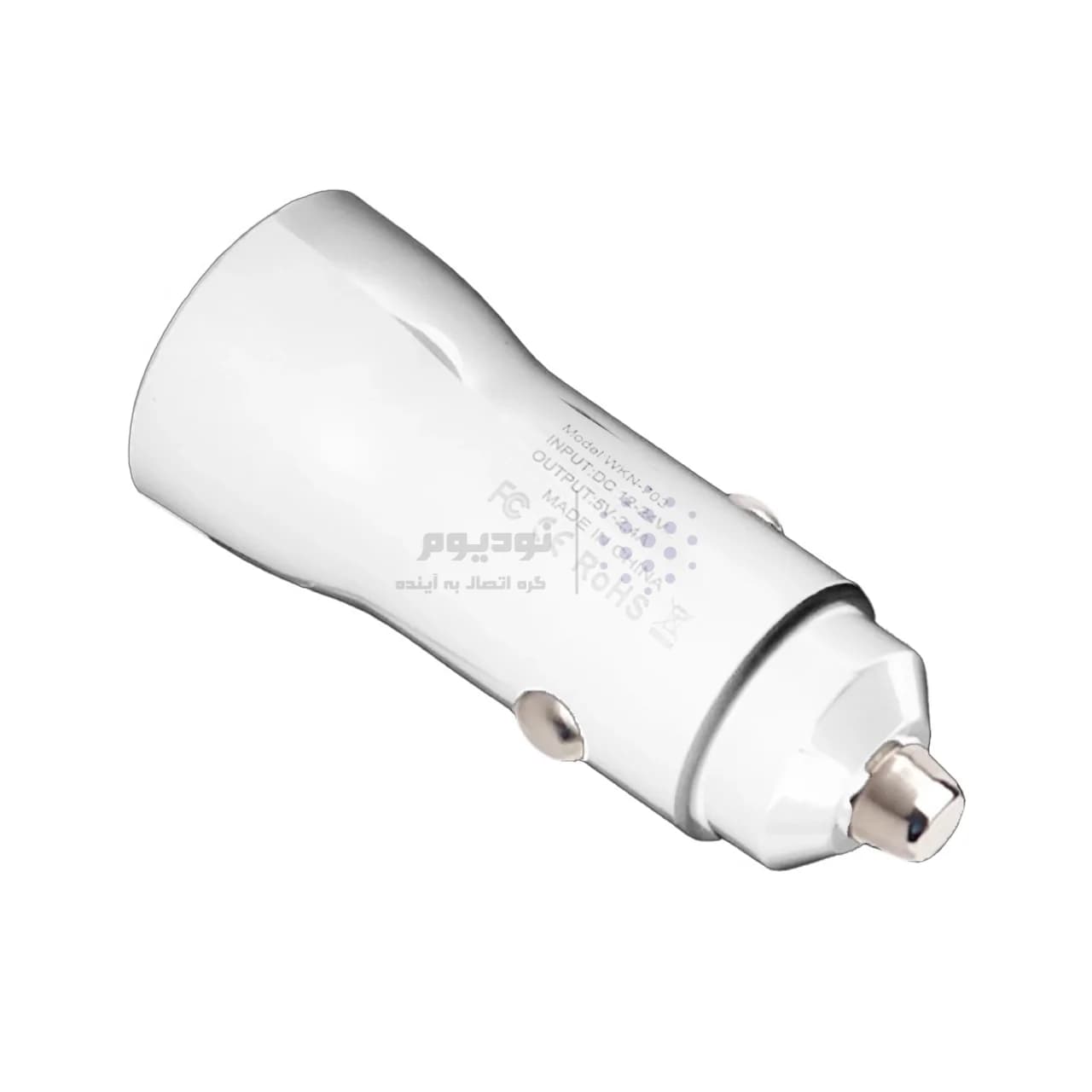 شارژر فندکی PD و فست دو پورت مدل WKN-703 20W – سفید – RYL — تصویر ۲