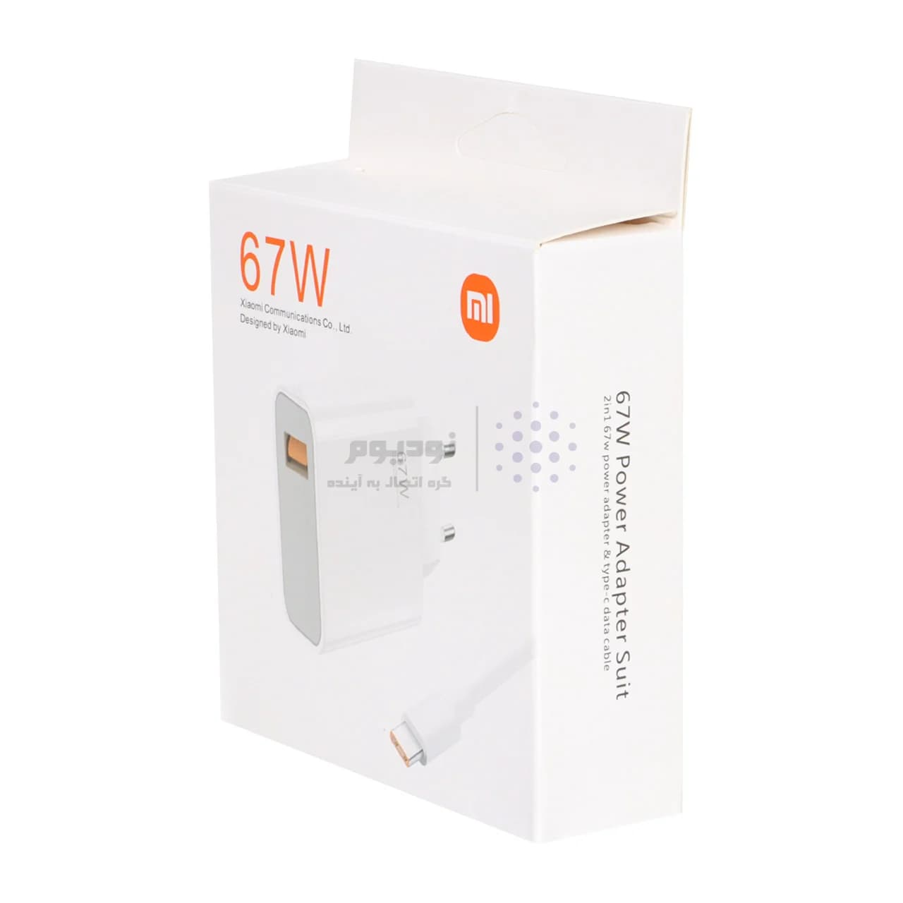 شارژر دیواری 67W فست تک پورت Xiaomi مدل MDY-12-ES به همراه کابل شارژ Type-C – سفید – MMS (گارانتی شش ماهه YA) — تصویر ۴
