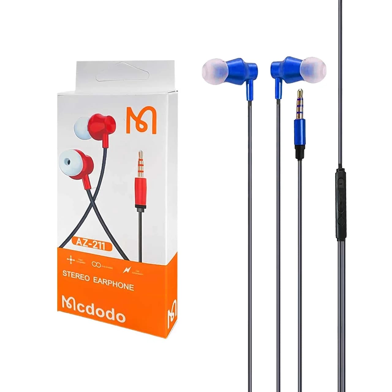 هندزفری با سیم Mcdodo مدل AZ-211 – آبی – RYL
