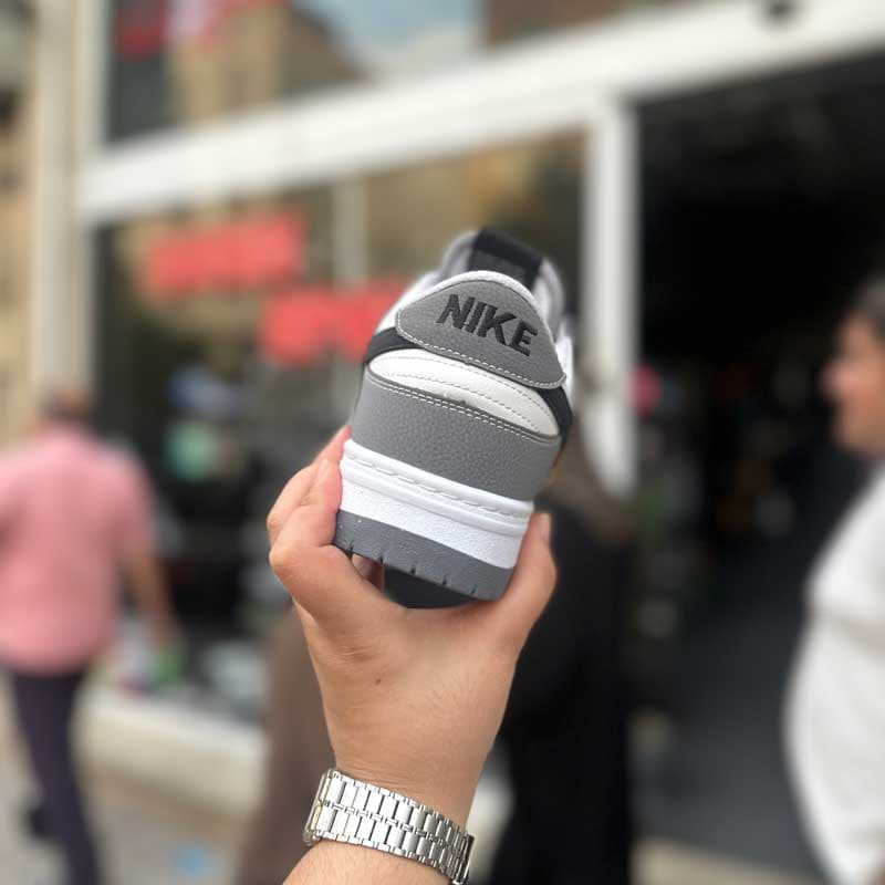 کتونی نایک SB سفید طوسی سایز بزرگ کد 6411 — تصویر ۴