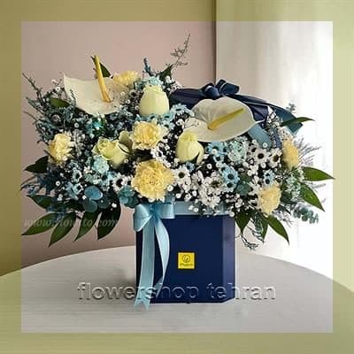 سفارش جعبه دسته گل با ارسال سریع و بستهبندی شیک