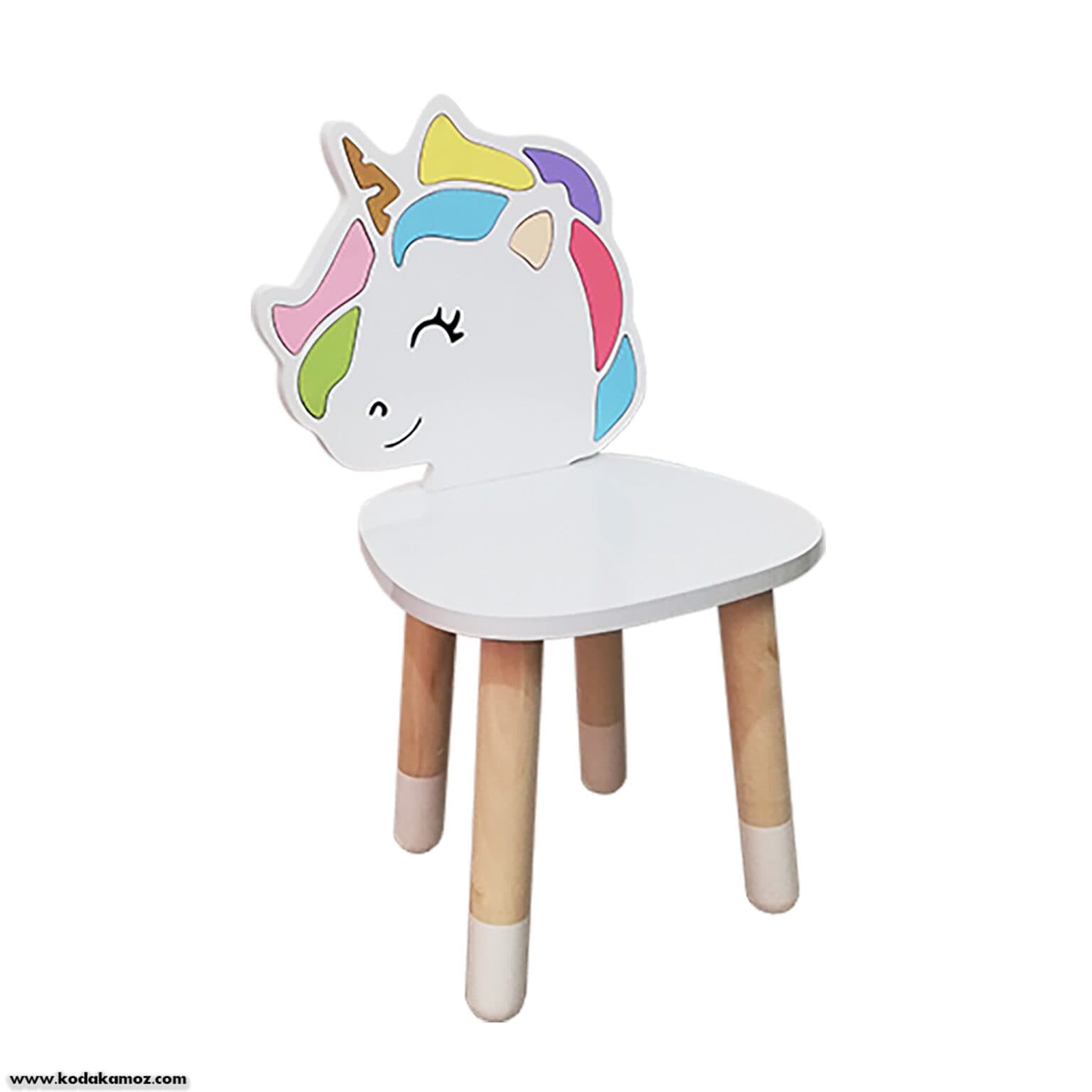 صندلی چوبی کودکانه طرح یونی کورن koala accessories — تصویر ۲