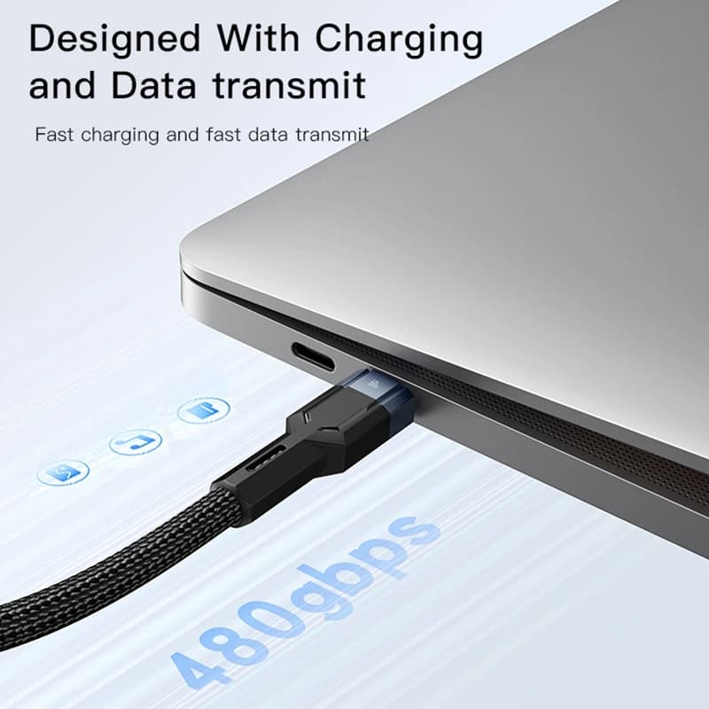 کابل USB-C یسیدو مدل CA108 PD60W طول 1.2 متر — تصویر ۴