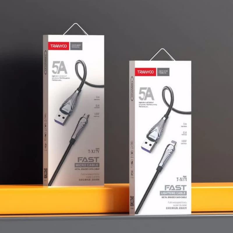 کابل تبدیل USB به USB-C ترانیو مدل X17 طول 1 متر
