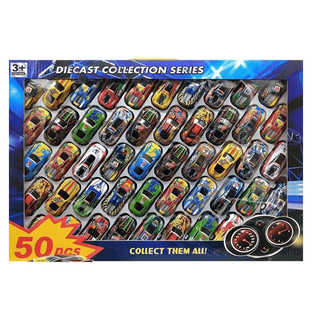 ماشین بازی مدل Racing Car Collection کد 833 AXD مجموعه 50 عددی