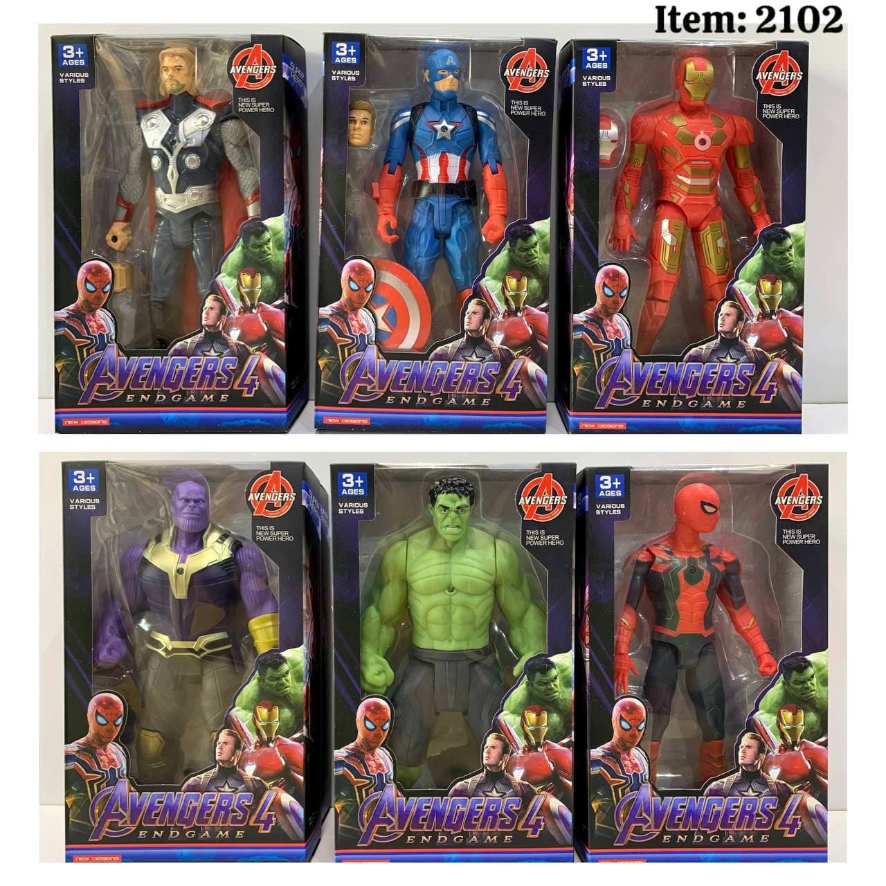 فیگور اونجرز چراغدار Avengers سری 6 عددی آیتم 2102