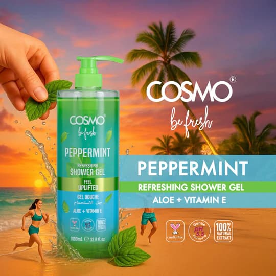 ژل حمام نعنا فلفل (Peppermint) 1000 میل کازمو – Shower Gel — تصویر ۲