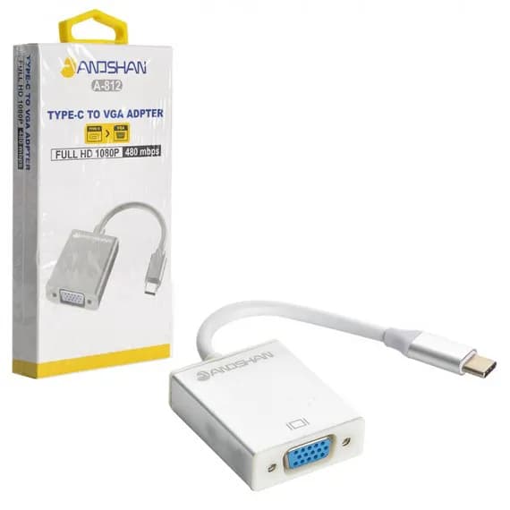 مبدل Type-C به VGA آندشان (ANDSHAN) مدل A-812 — تصویر ۲