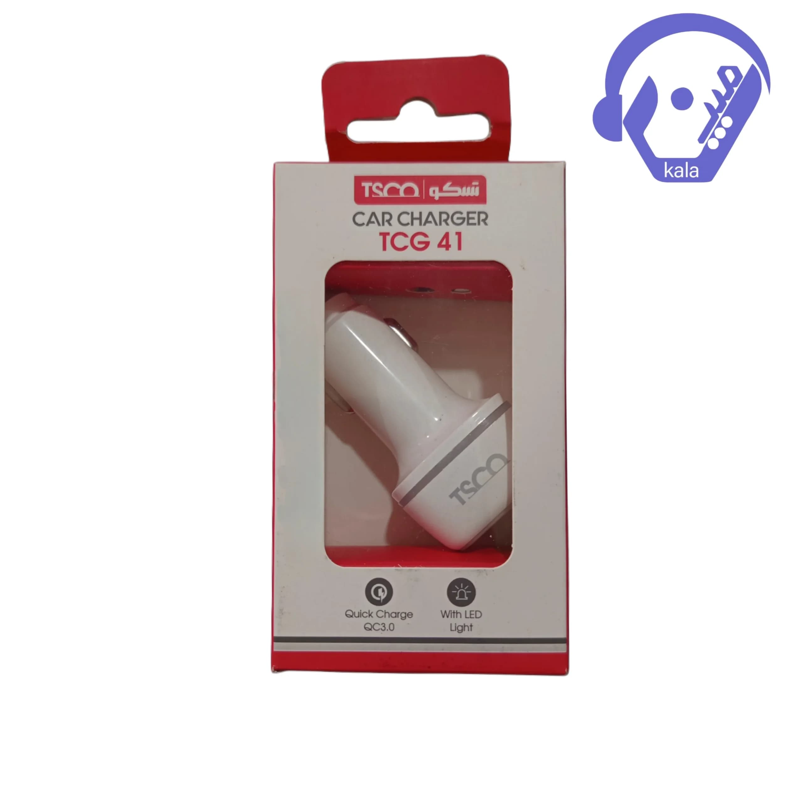 شارژر فندکی ماشین تسکو (TSCO) مدل TCG 41 (۲ پورت، ۳۰ وات)