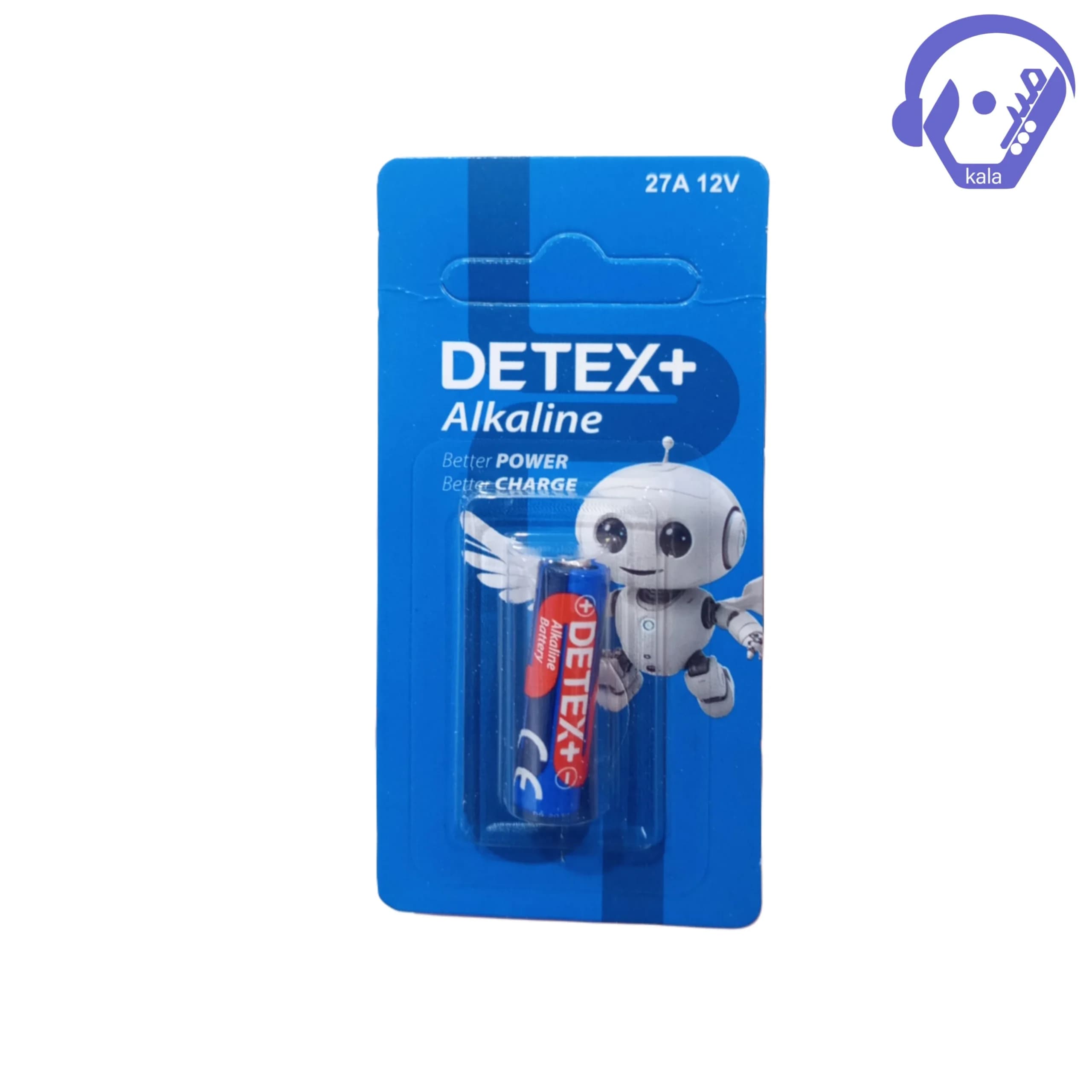 باتری سیلندری ۱۲ ولتی آلکالاین دتکس پلاس (DETEX+) مدل 27A