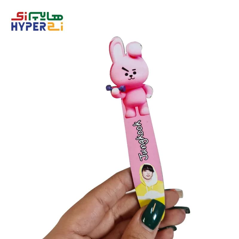 بوک مارک فانتزی چوبی (نشانگر کتاب) مدل Jungkook — تصویر ۲