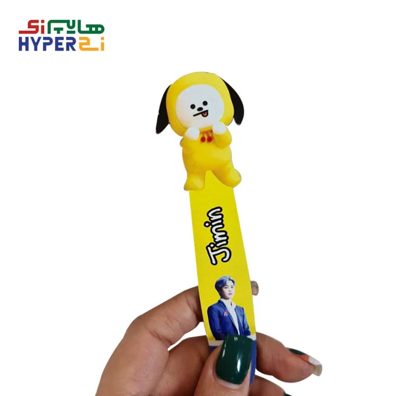 بوک مارک فانتزی چوبی (نشانگر کتاب) مدل Jimin — تصویر ۲