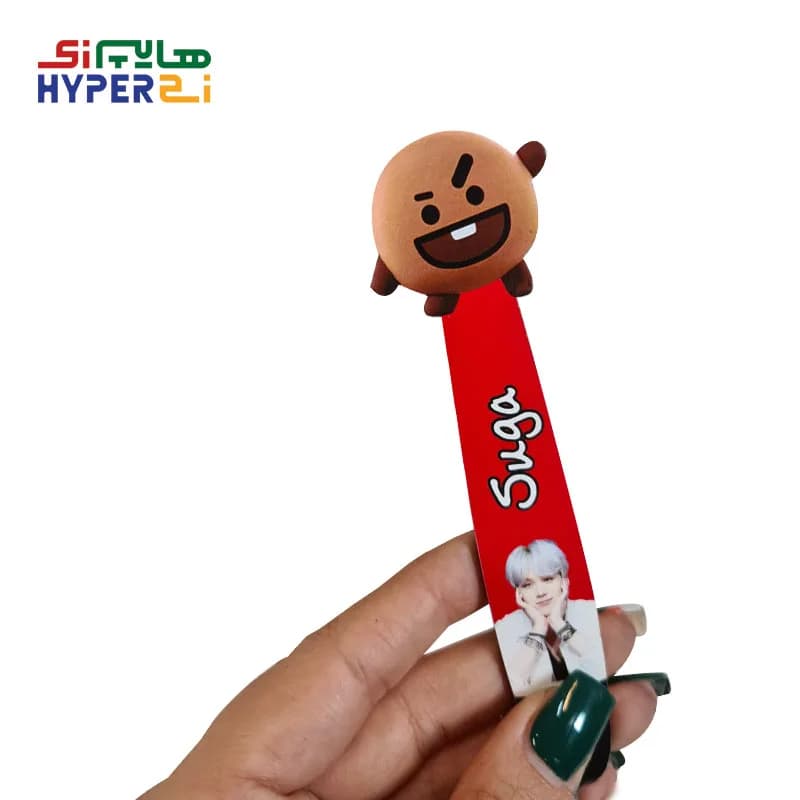 بوک مارک فانتزی چوبی (نشانگر کتاب) مدل suga — تصویر ۲