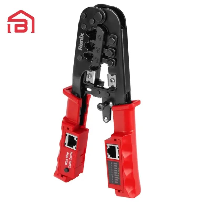 انبر سوکت زن تلفن و شبکه دارای تستر شبکه رونیکس مدلRH-1831 — تصویر ۲