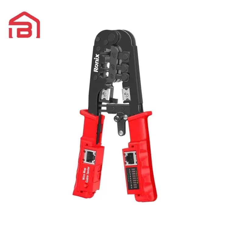 انبر سوکت زن تلفن و شبکه دارای تستر شبکه رونیکس مدلRH-1831