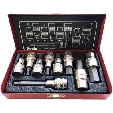 جعبه بکس 1/2 اینچ 6 گوش 9 پارچه رونیکس مدل RH-2692 — تصویر ۴