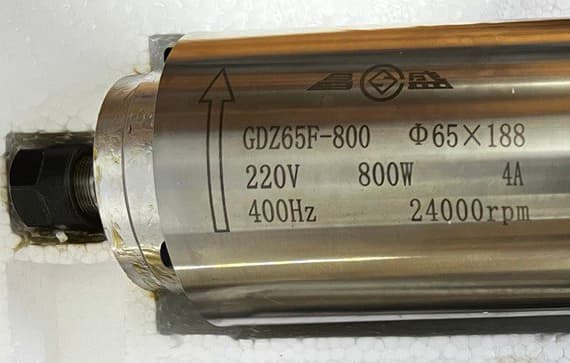 اسپیندل موتور هوا خنک 800 وات مدل GDZ-65F-800 — تصویر ۳