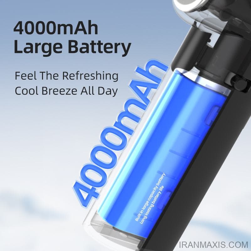 پنکه دستی پرسرعت با فناوری خنک کننده | High-speed handheld cooling fan — تصویر ۶