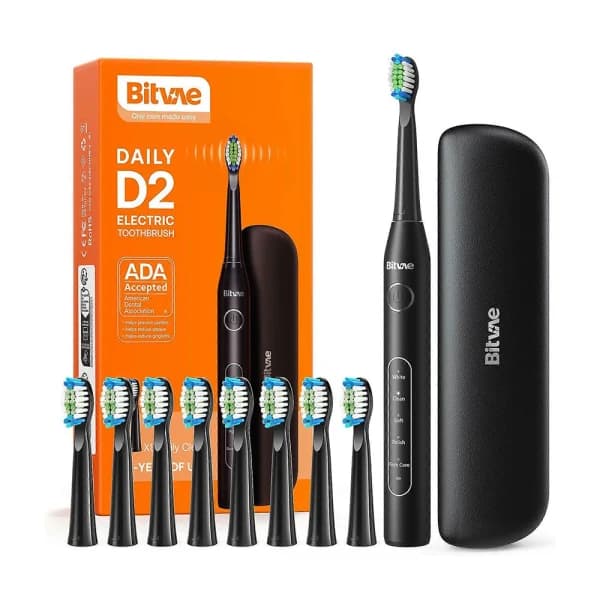 مسواک برقی بیتوی مدل D2 (دارای 8 سری مسواک) | Bitvae D2 Daily Toothbrush — تصویر ۳