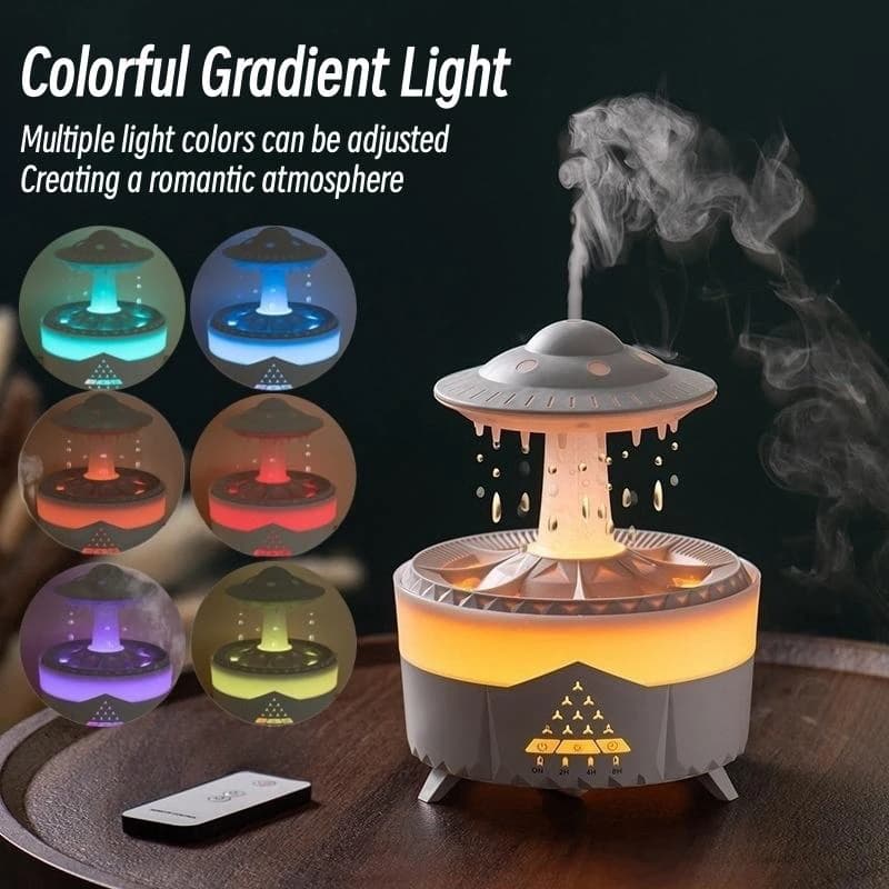 دستگاه بخور سرد و رطوبت ساز طرح قارچی بارانی | UFO RAINDROP AROMA — تصویر ۶
