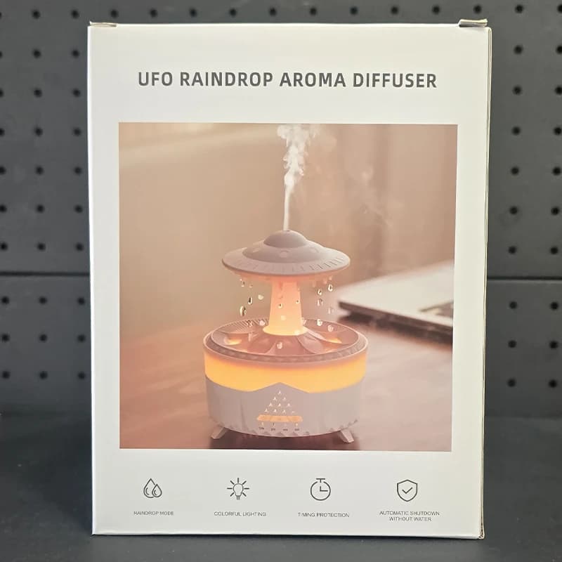 دستگاه بخور سرد و رطوبت ساز طرح قارچی بارانی | UFO RAINDROP AROMA — تصویر ۸